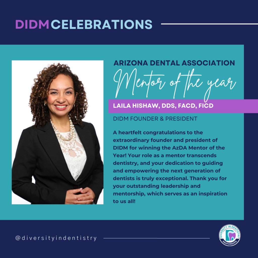 DIDM Celebrations Dr. Hishaw AzDA Mentor of the Year