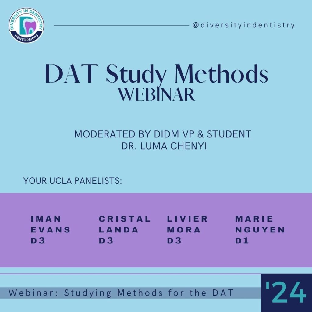 DAT Study Methods Mentorship Webinar