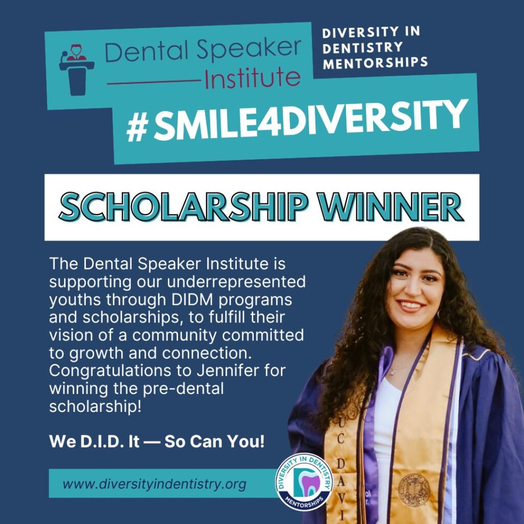 Pre-Dental Student Scholarship Recipient