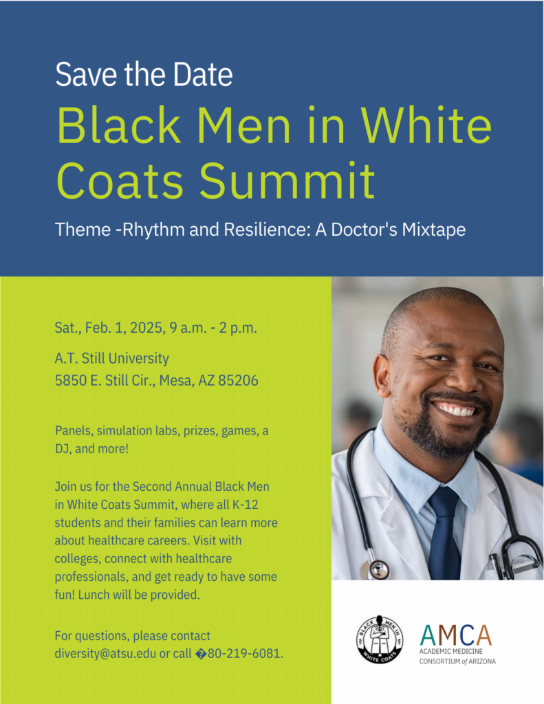 Save the Date Black Men in White Coat Summit in Arizona