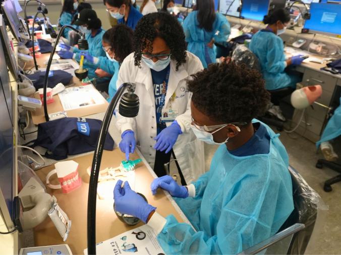 Youth Summit at UCLA photo of mentor and student in the lab