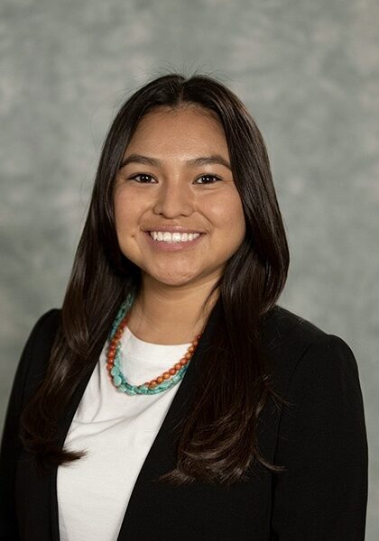 BegayeMarlinda_ DiDM headshot Marlinda Begaye, MPH is Diné (Navajo) from Chinle, Arizona. She has earned a Master of Public Health degree with
a specialization in American Indian Public Health from North Dakota State University. She has experience in program
implementation, data analysis, advocacy and community engagement and outreach within the areas of public health,
higher education, and dental public health. Marlinda’s commitment to change and responsiveness continues to
impact and influence as she remains engaged in mentoring, supporting efforts to uplift the voice of and honor the
perspectives of Tribal communities and its members into organizational and educational systems, and being a voice
for public health, equity, and advocacy.
