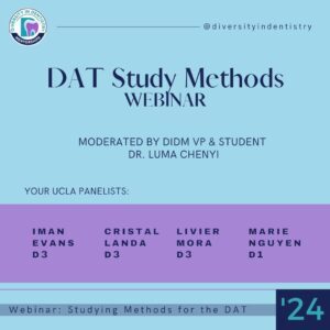 DAT Study Methods Mentorship Webinar